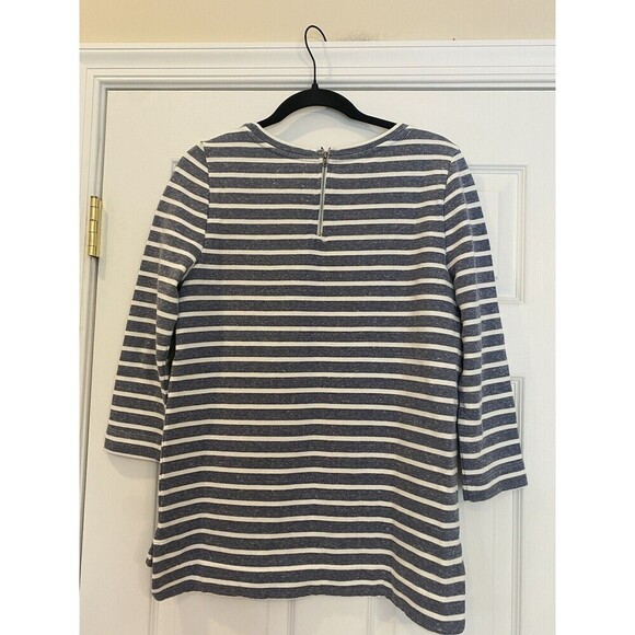 Lou & Grey Women’s Nautical Striped Sweatshirt Size Small - Picture 2 of 5